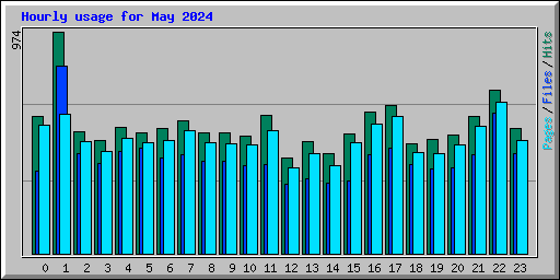 Hourly usage for May 2024