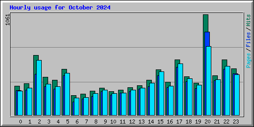 Hourly usage for October 2024